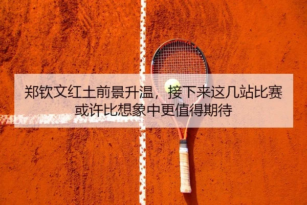 郑钦文红土前景升温，接下来这几站比赛或许比想象中更值得期待